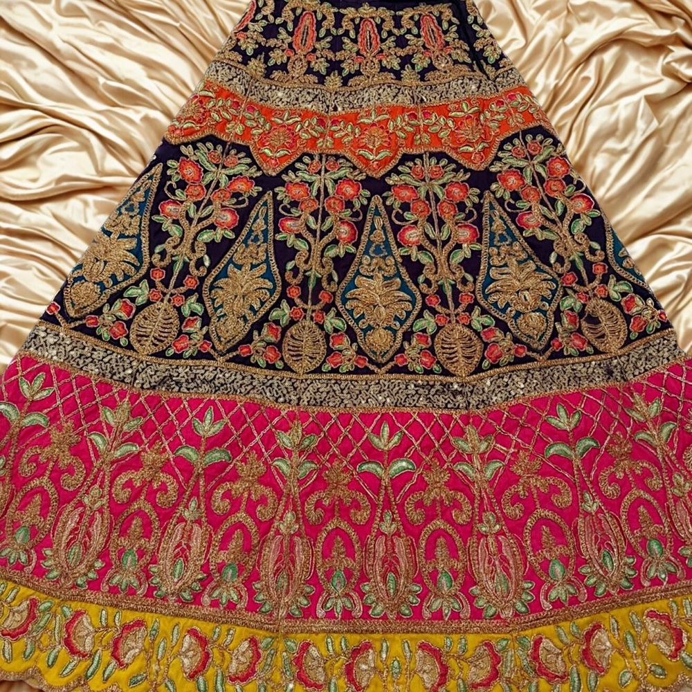 Vibrant Embroidered Skirt
